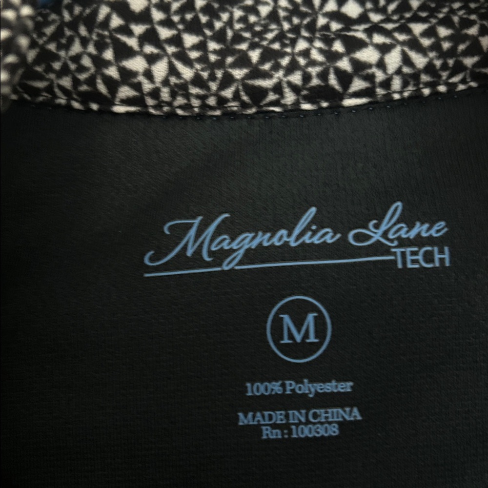 Magnolia Lane Tech Masters Augusta National  Geometric Full Zip Jacket Size M - Picture 8 of 13